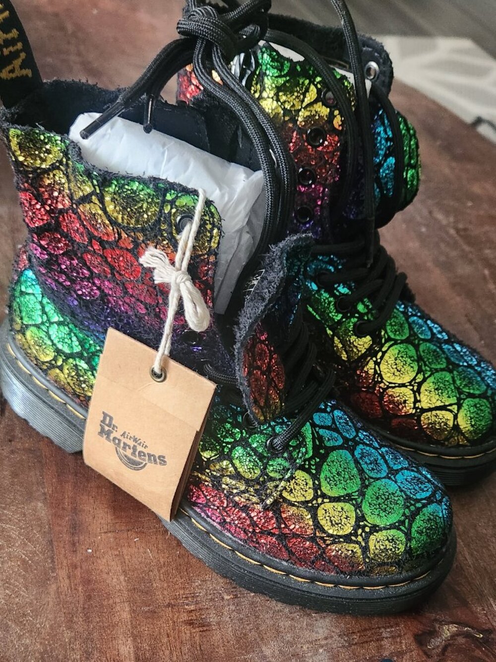 Kids Rainbow Dr. Martens